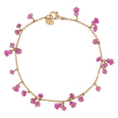 Alex Jona Pink Sapphire 18 Karat Rose Gold Bracelet