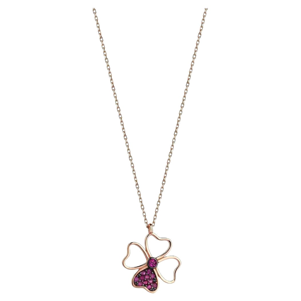 Daizy Jewellery Lucky Four Leaf Clover Necklace