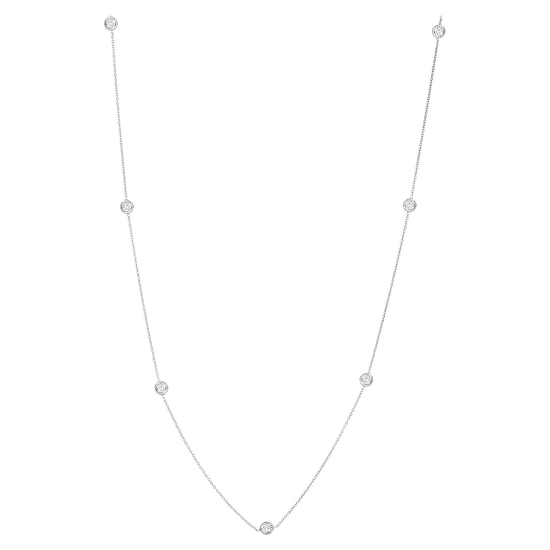 Roberto Coin Seven Station Diamond Necklace 001347AW18D0