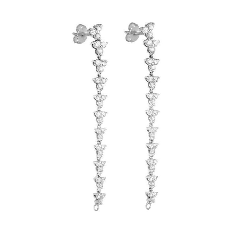 Roberto Coin Diamond Drop Earring 111449AWERX0 For Sale