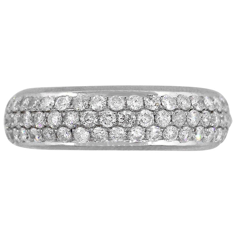Round Diamond Pave Eternity Band For Sale