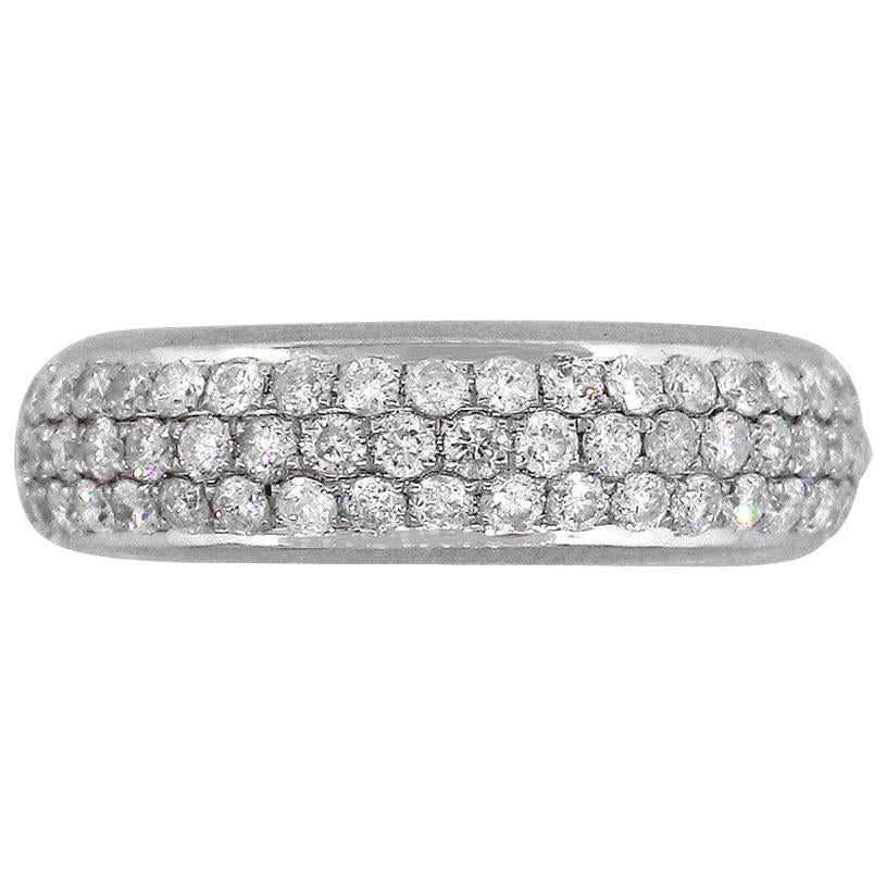 Round Diamond Pave Eternity Band