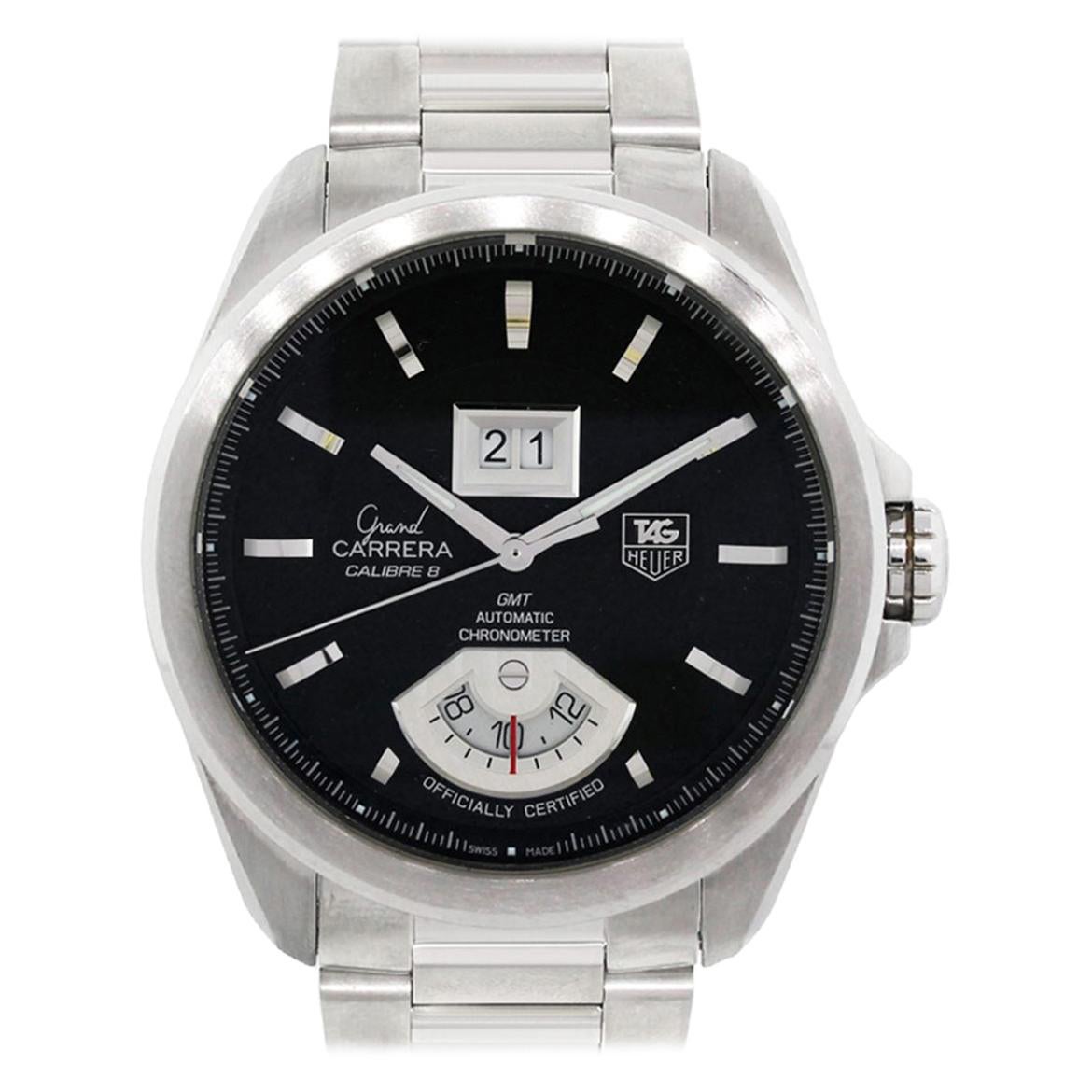 TAG Heuer WAV5111 Grand Carrera GMT Armbanduhr im Angebot