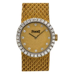Piaget 6926 18k Yellow Gold Diamond Ladies Retro Watch
