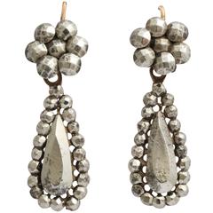 Victorian Cut Steel Earrings