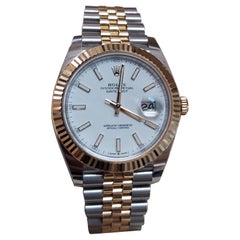 Rolex Datejust 126233 Indice a bastone bianco scanalato Jubilee