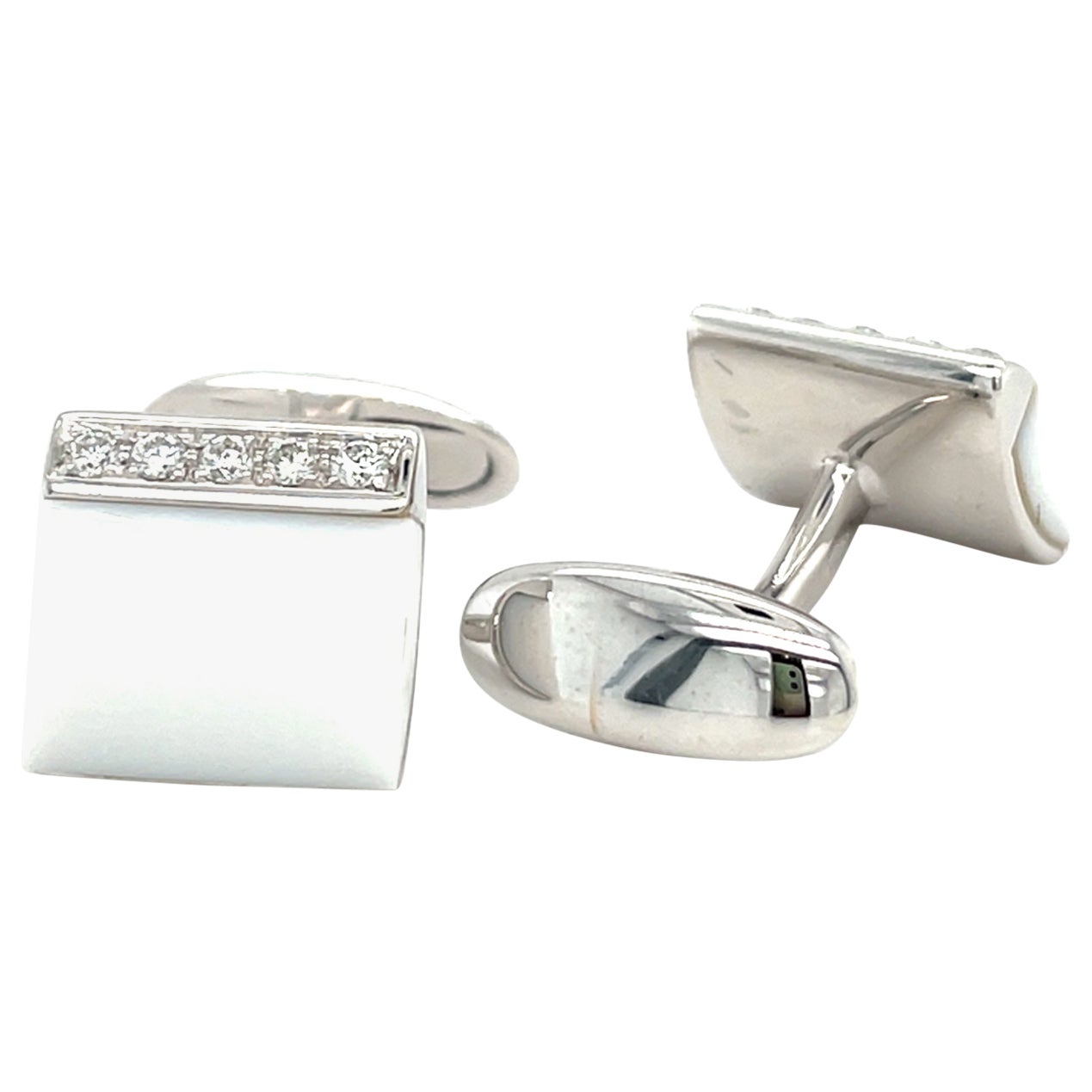 Timeless Cufflinks White Gold For Sale