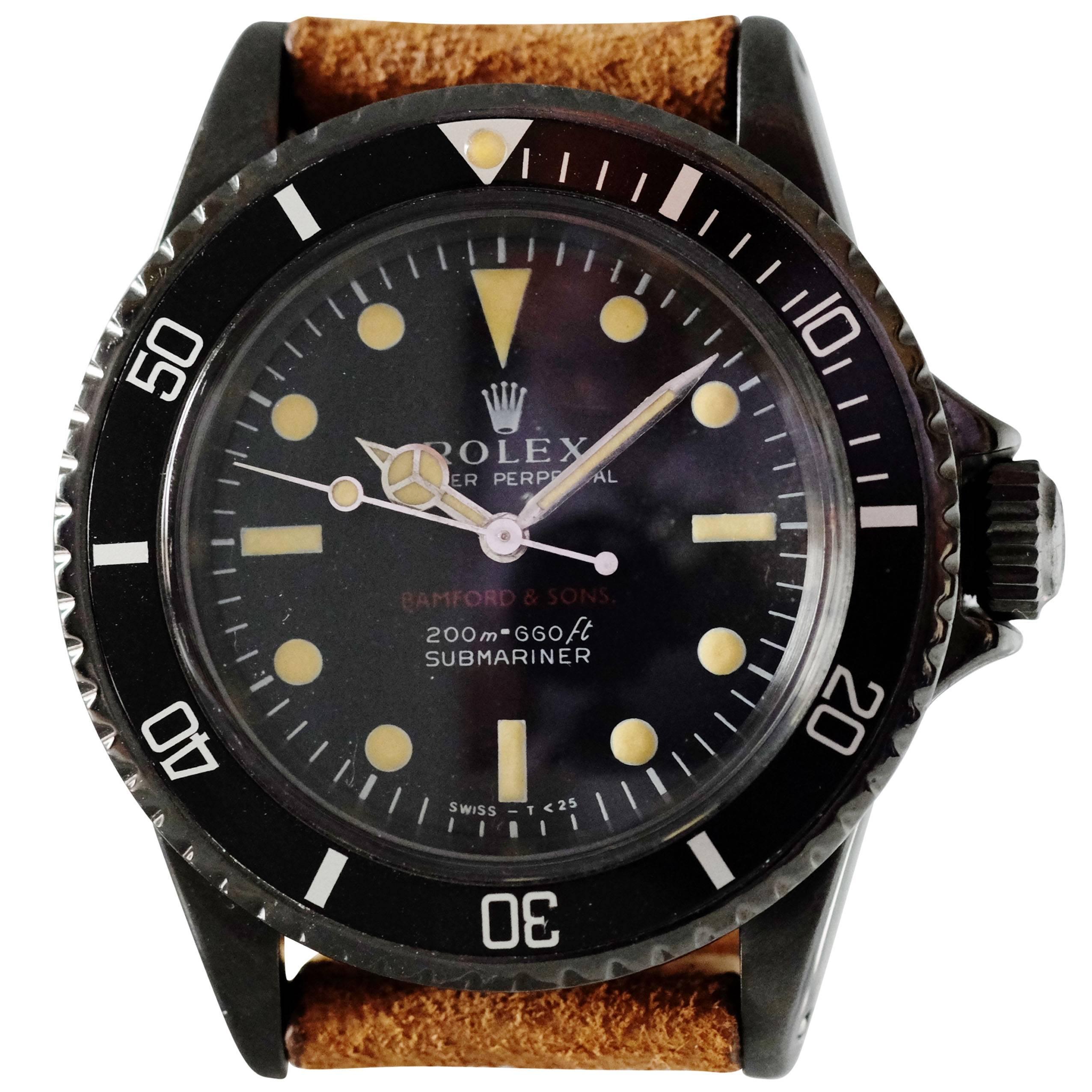 Rolex Bamford & Sons Stainless Steel Submariner Wristwatch Ref 5513 