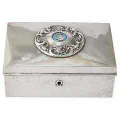 19th Century American Silver Love Letter Box 5