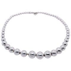 Tiffany & Co. Collier en argent sterling Hardwear Graduated Ball and Ball