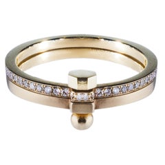 Polina Ellis White Diamonds 18K Raw White Gold Ring