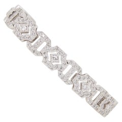 Vintage Art Deco Style 3.85 CTW Diamond Bracelet