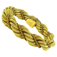 1960s, Tiffany & Co Gold Rope Bracelet