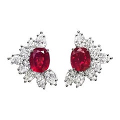 Boucles d'oreilles Emilio Jewelry Certified 16.00 Carat Burma No Heat