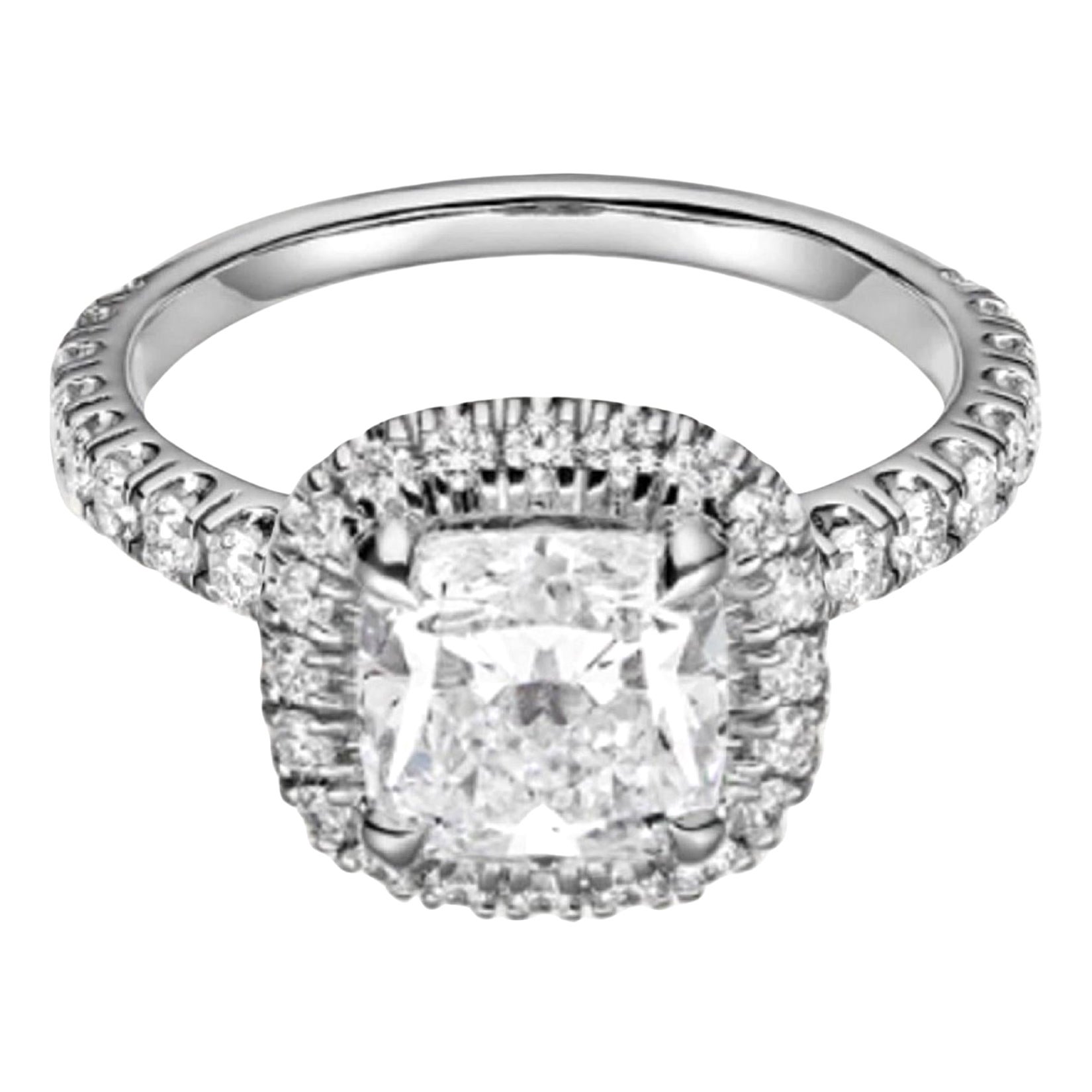 Cartier Destinée Solitaire Platinum Cushion Cut Diamond Halo Engagement  Ring For Sale at 1stDibs | cartier destinee ring, cartier destinee solitaire,  cartier engagement rings