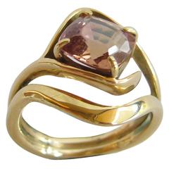 Jack Nutting Champagne Tourmaline Gold Ring