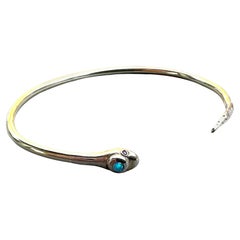 Opal Ruby Snake Bangle Bracelet Gold Vermeil J Dauphin