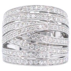 Ring aus Weißgold mit Brillant-Diamanten