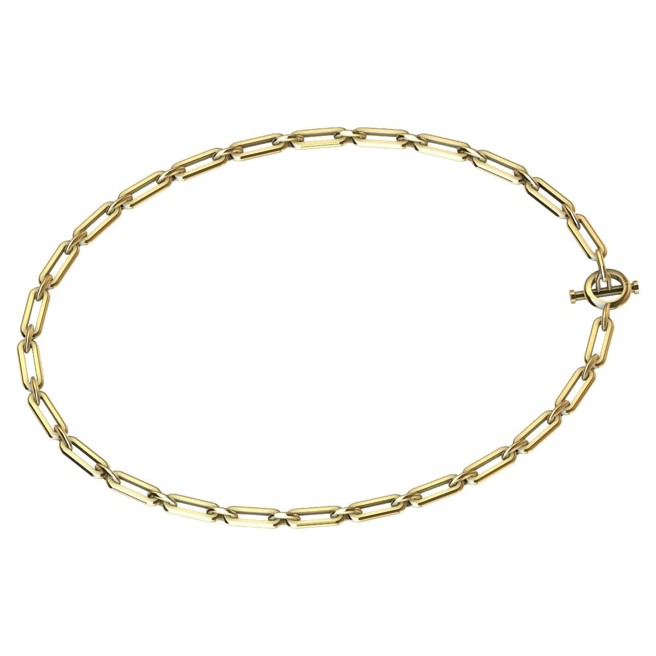 14 Karat Yellow Gold Small Link Chain Necklace