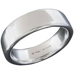 Georg Jensen Hans Hansen Wide and Sleek Modernist Silver Bangle Bracelet