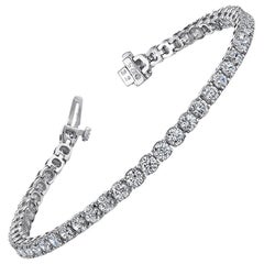 3,5 Karat Weißgold Diamant-Armband