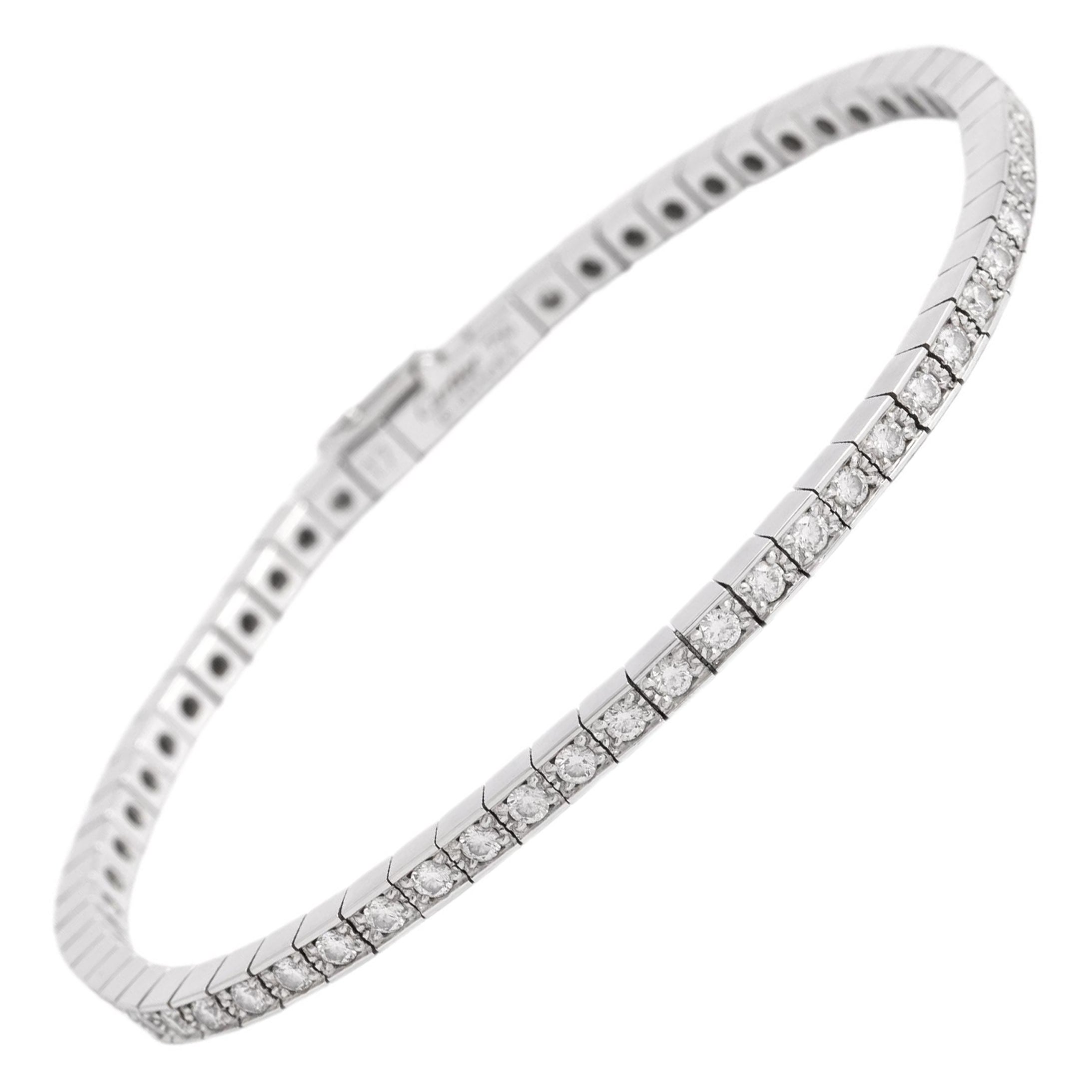 Cartier Bracelet en or blanc 18 carats avec diamants en vente