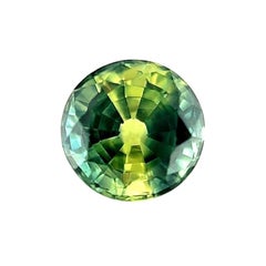 Unique Parti Bi Colour Sapphire 0.62ct Blue Yellow Green Round Loose Gem