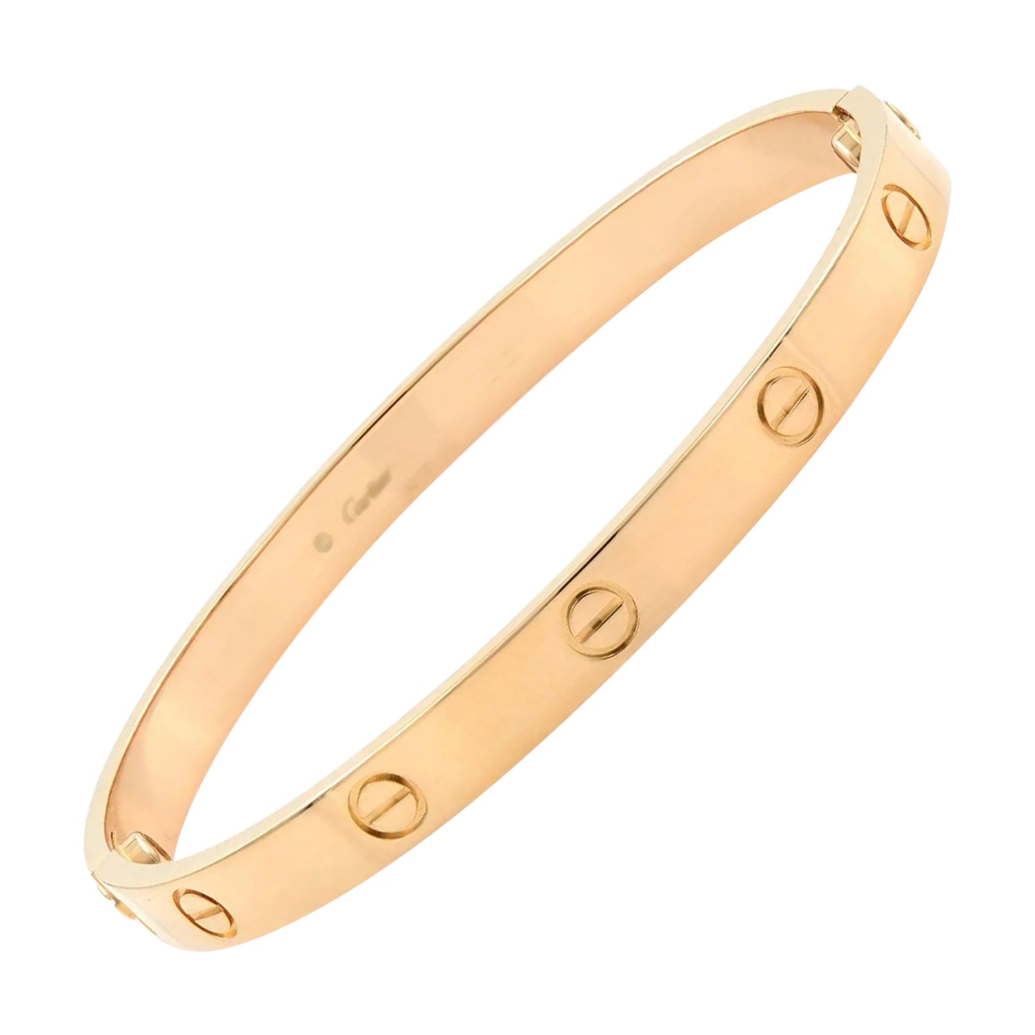 Cartier Love 4 Diamonds Bracelet Bangle 18K Rose Gold Size 16 For Sale at  1stDibs | 750 18 cartier ip 6688 prix maroc, 19 750 cartier ol4783, cartier  750 16 re 1868 prix maroc