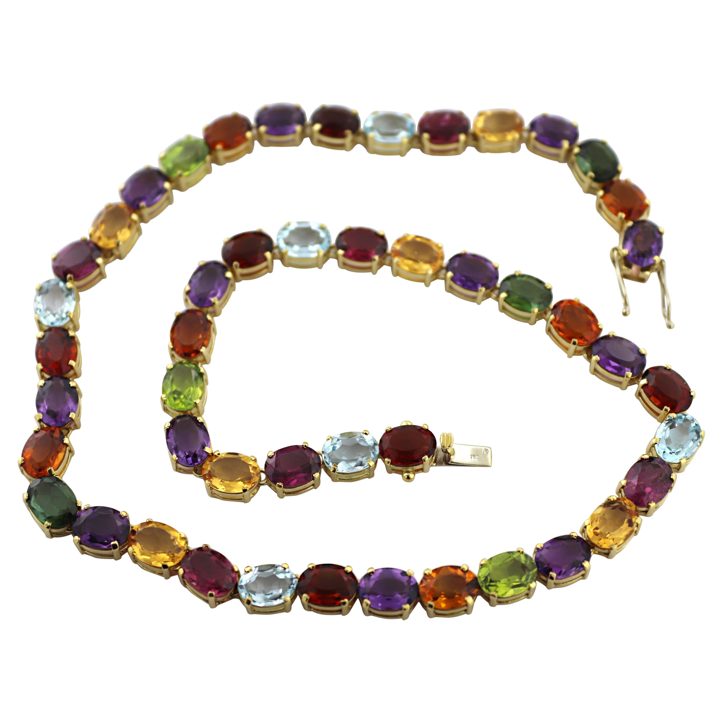 H. Stern Multi-Stone, 18k Yellow Gold Necklace For Sale