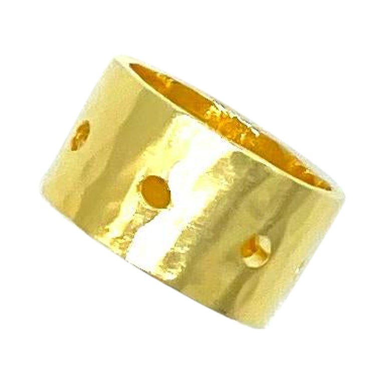 Jasmine - Ring Band 14k Gold Plated  For Sale