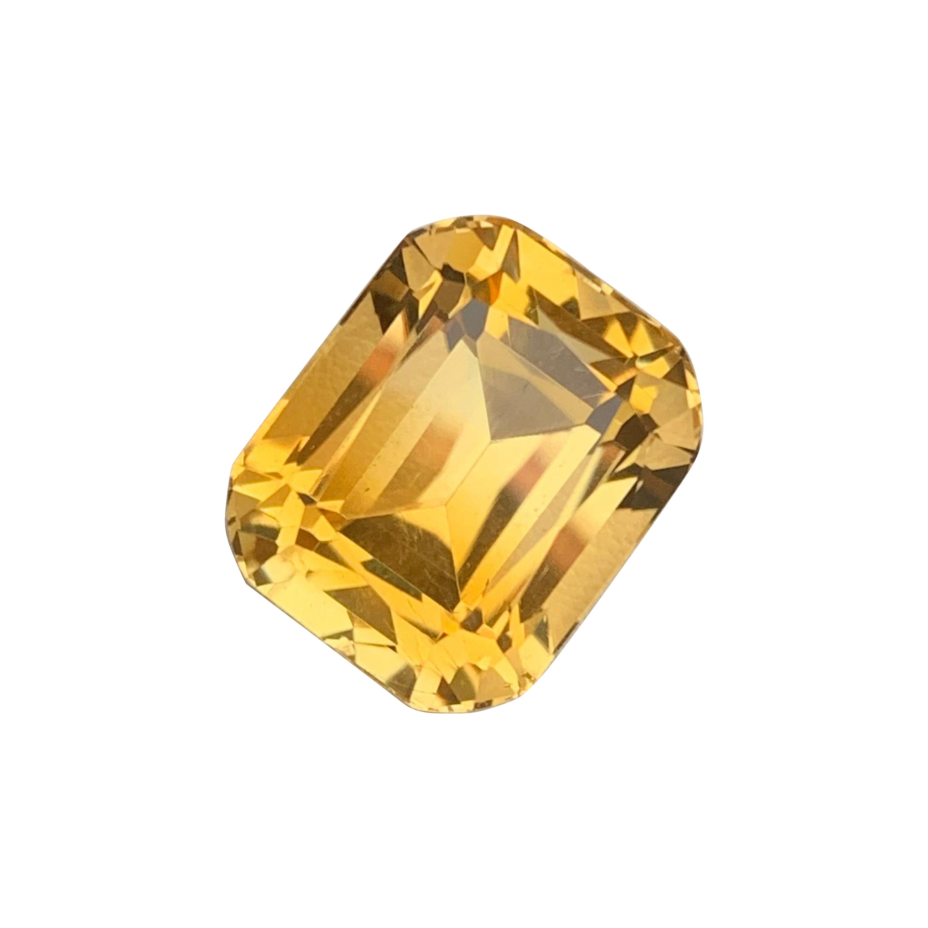 Faceted Citrine
Weight : 14.20 Carats
Dimensions : 15.3x12.4x11 Mm
Clarity : Eye Clean 
Origin : Brazil
Color: Yellow 
Shape: Cushion 
Certificate: On Demand
Month: November
.
The Many Healing Properties of Citrine
Increase Optimism, And Sunny