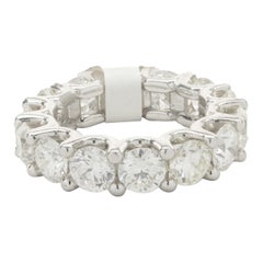 Bracelet d'éternité en or blanc 14 carats et diamants