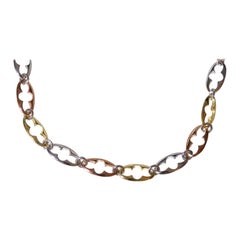 Esther Link Necklace, 18k Gold, Rose Gold, White Gold
