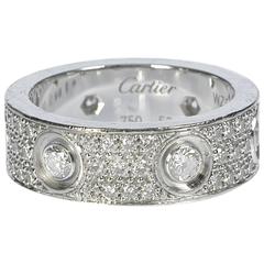 Cartier Diamond Gold Love Wedding Band Ring