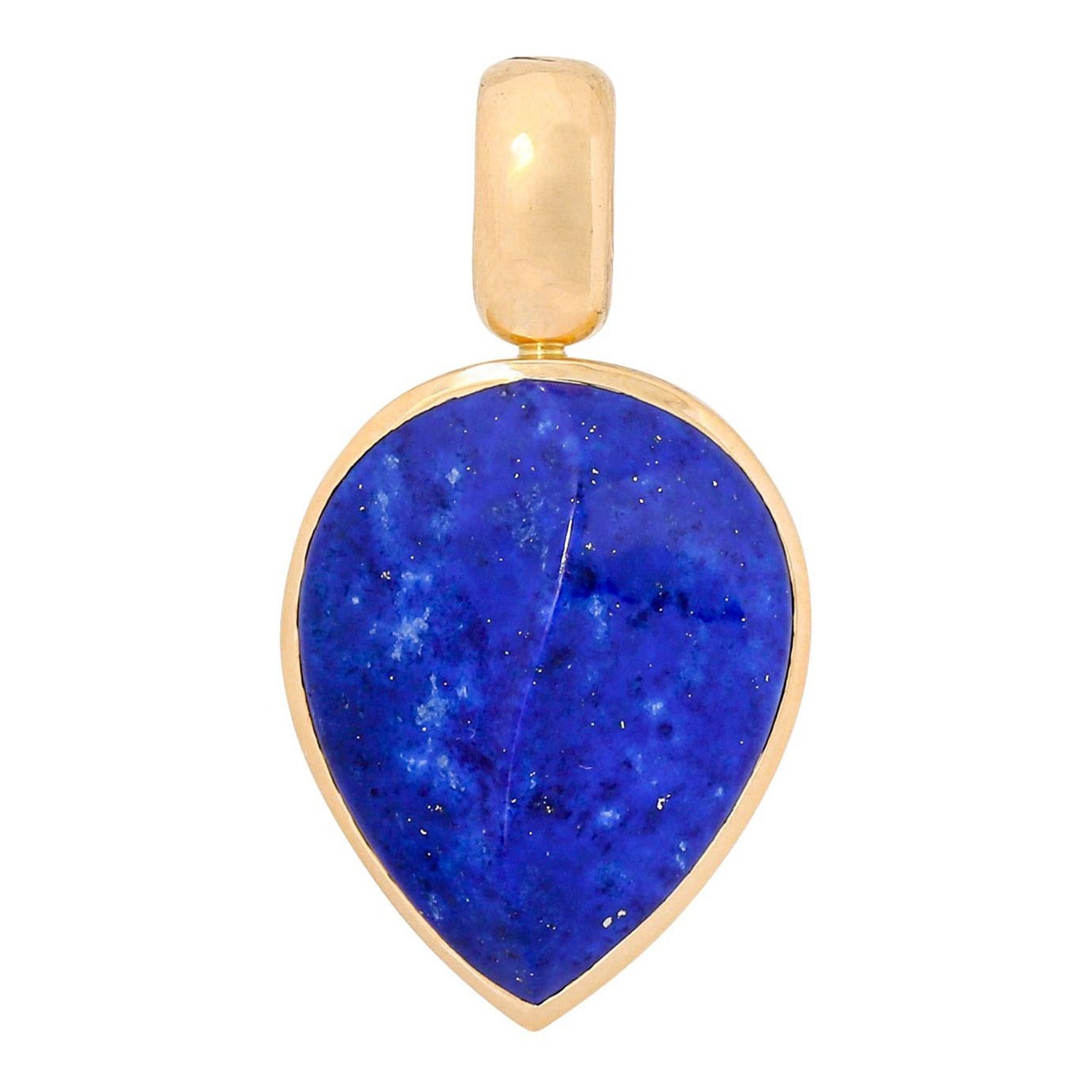 Lapis Lazuli Star Pendant with Gold Bezel For Sale at 1stDibs
