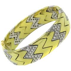 Diamond Two Color Gold Bracelet 8