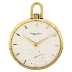 Patek Philippe Very Fine and Rare Yellow Gold Skeleton Pocket Watch Ref ...
