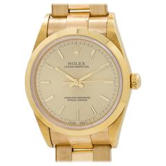 Rolex Yellow Gold Oyster Perpetual Automatic Wristwatch Ref 14208 1997