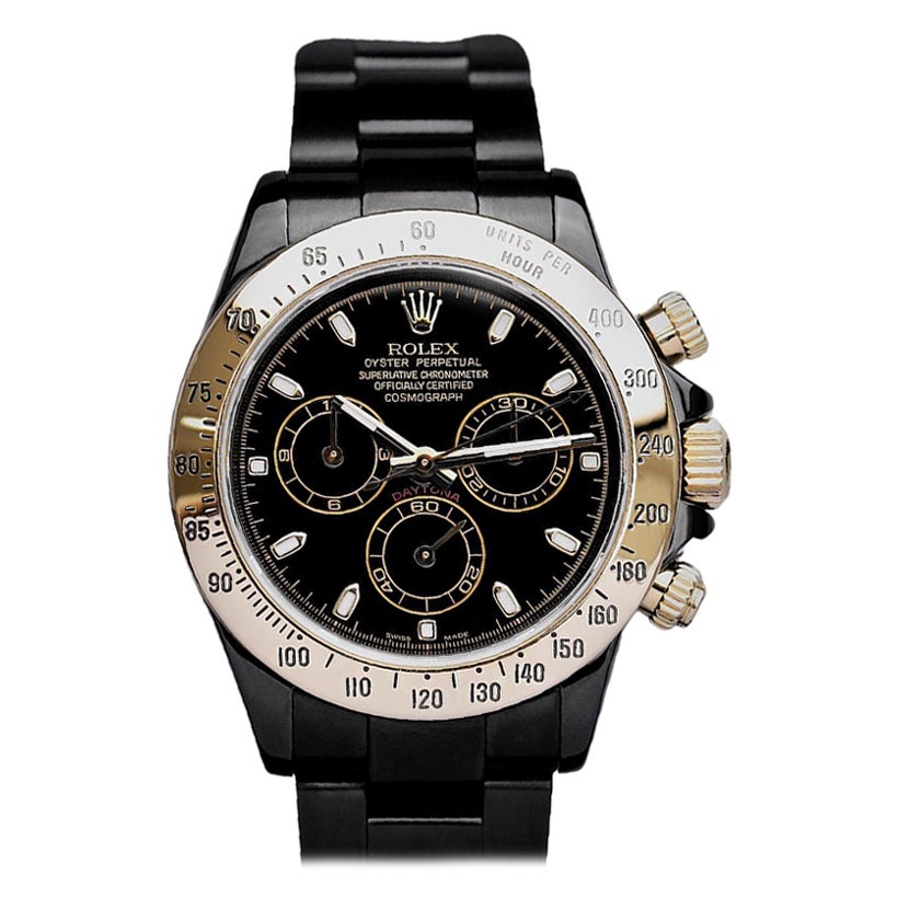 Rolex Oyster Perpetual Cosmograph Daytona Schwarz PVD/DLC beschichtete Uhr 116523 im Angebot