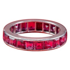 Art Deco Ruby Full Eternity Ring