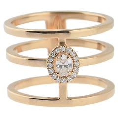 Messika Glam'Azone Diamond Rose Gold Ring