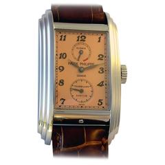 Patek Philippe Platinum Salmon Dial 10 Day Tourbillon Wristwatch Ref 5101P 8