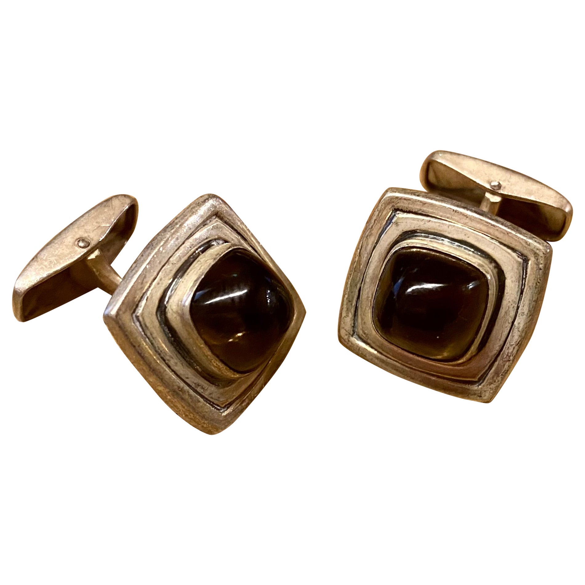 Silver Cufflinks by E. Granit & Co Finland, 1964 For Sale