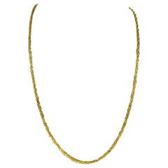 Vintage Rope Chain 21 Karat Solid Gold