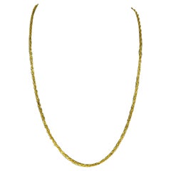 Vintage 3mm Rope Chain 22k Gold