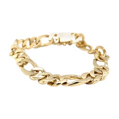 14k Yellow Gold Figaro Chain Bracelet