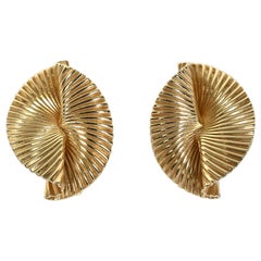 Tiffany and Co. Foldover Gold Earrings
