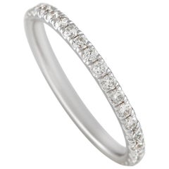 LB Exclusive 14k White Gold 0.63 Carat Diamond Eternity Band Ring