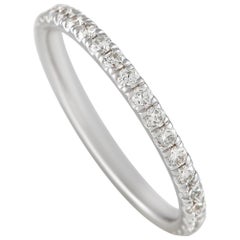 Exklusiver 14K Weißgold-Eternity-Ring mit 0,65 Karat Diamanten