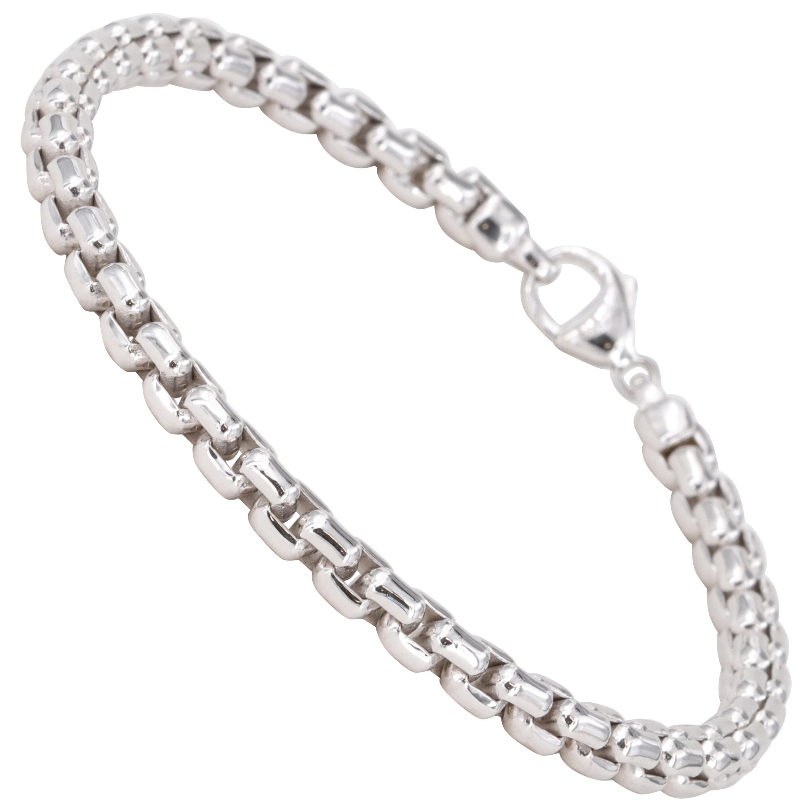 Tiffany and Co. Return to Tiffany Bracelet 18 Karat White Gold For Sale